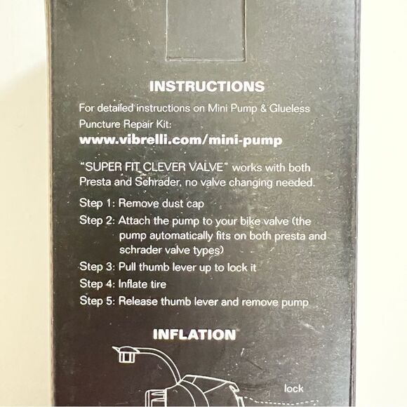 Vibrelli Mini Bike Pump Glueless Puncture Repair Kit Fits Presta & Schrader Bike - Picture 3 of 8